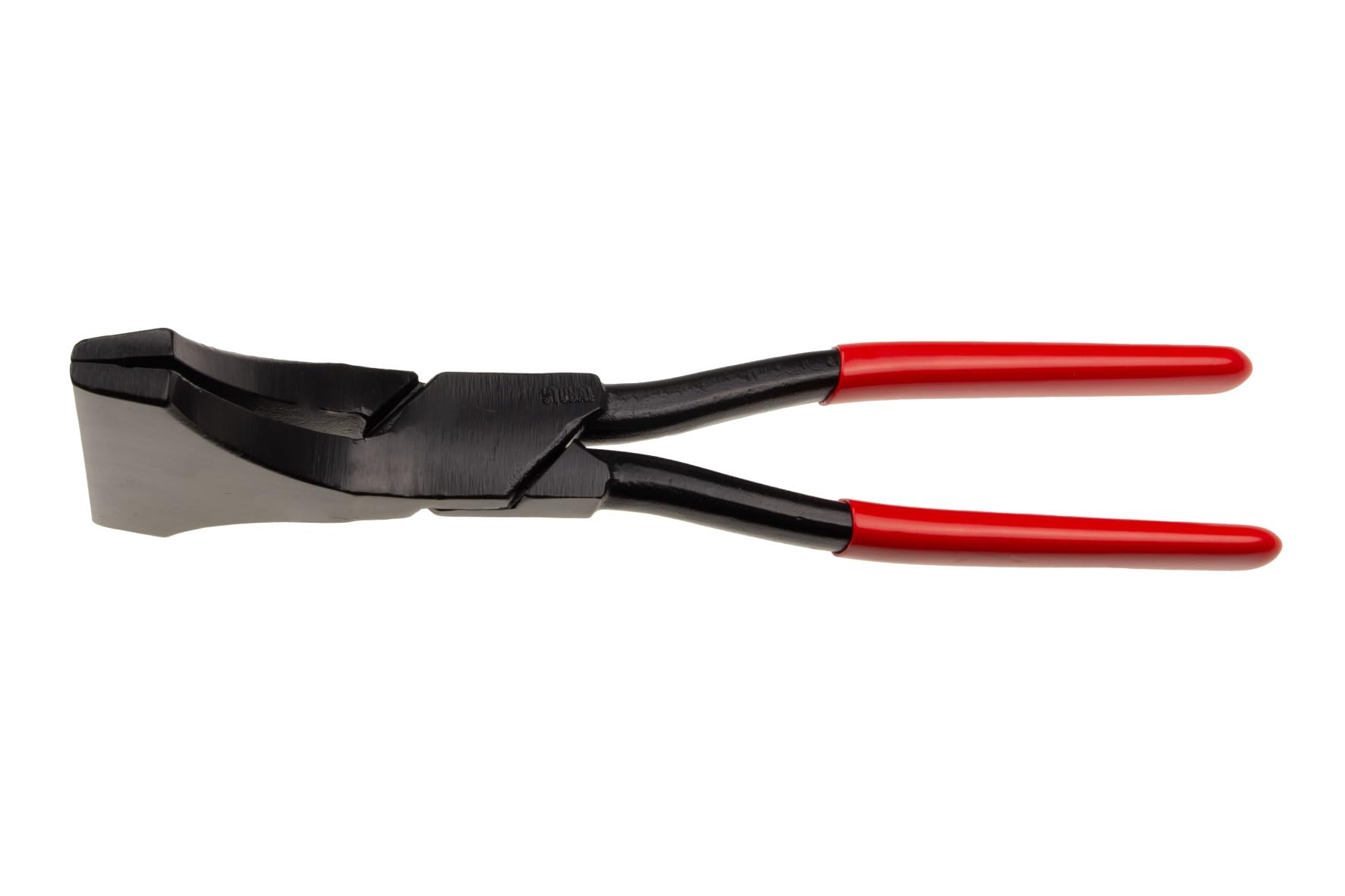 STUBAI 283110 Breitfalzzange gerade, 100 mm Arbeitsbreite | Spezialfalzzange für Stehfälze, vergütete Backen, ergonomische Schenkel