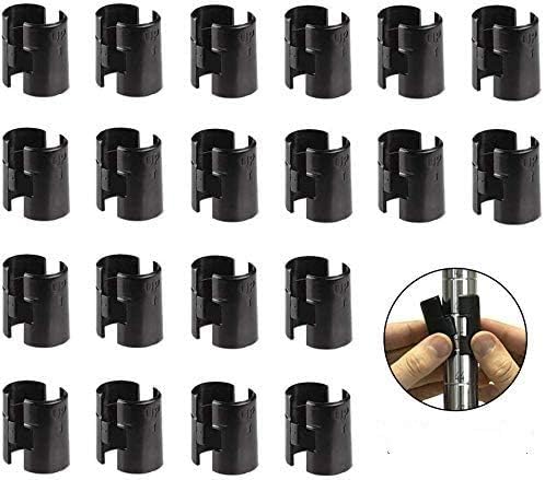 72 Packs of 3/4 Inch Wire Shelf Clips, Eau Wire Shelving Shelf Lock Clips for 3/4" Post Shelving, Replacements for Wire Shelving System, Focus - Plastic.