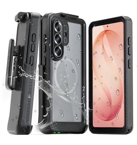 MOTIVE for Samsung s26 Ultra Case Magsafe Full Body 360 Protection with Belt Clip Holster Built-in Screen Protector Magnetic Charging Samsung Galaxy s26 Ultra Waterproof Case | 6.9 - Black