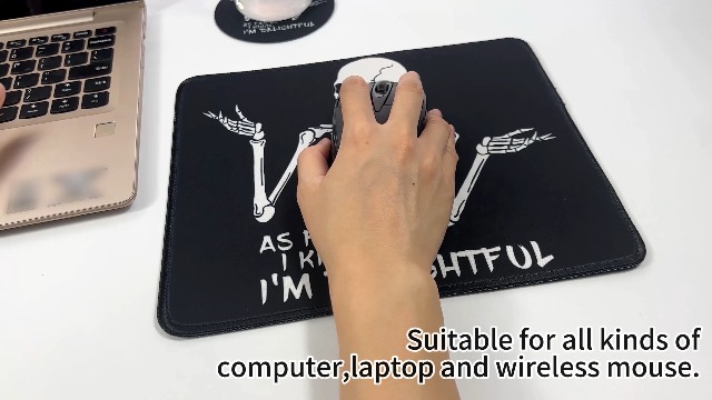 Funny Skull Square Mouse Pad, Mouse Pads For Wireless Mouse