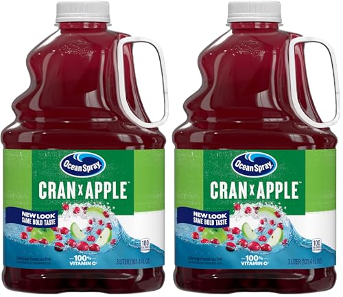 Ocean Spray Juice Drink, Cran-Apple, 3 Liter Bottle (Pack of