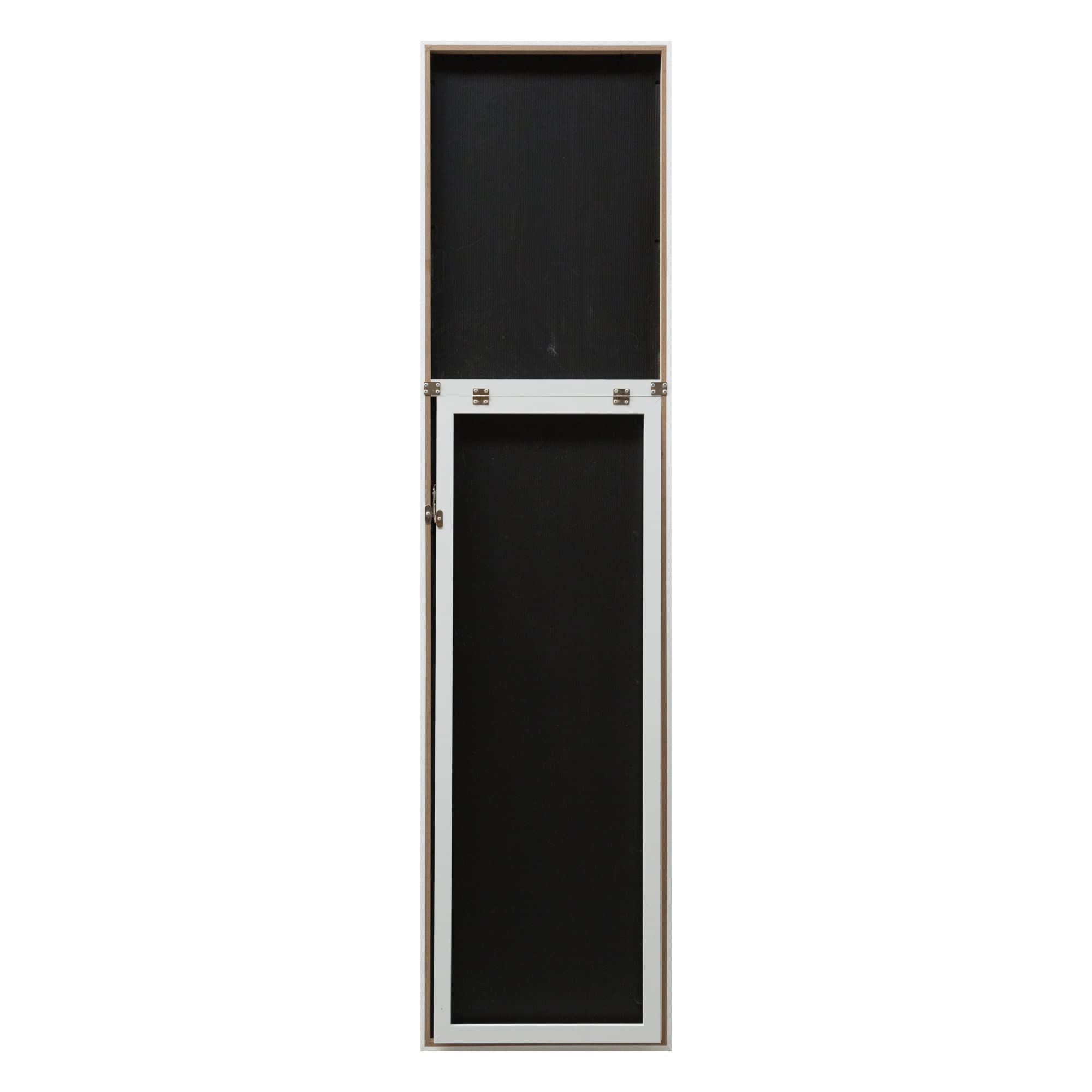 [en.casa] Ganzkörperspiegel Giovinazzo Standspiegel mit Rahmen 150 x 35 cm neigbar Bodenspiegel zum Aufstellen Schlafzimmer rechteckig Flurspiegel Weiß