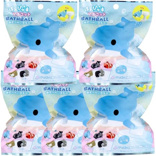 色風水で占う ラッキードルフィン バスボール マリンの香り 発泡タイプ