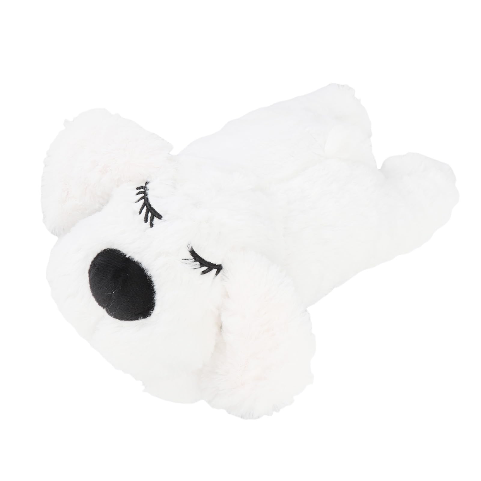 Muiltvoe Heartbeat Puppy Toys, Interactive Plush Toy with Real Heartbeat for Pet Sleep Calming and Separation Anxiety Relief, Soft Comfort for Dogs and Cats (Brown)