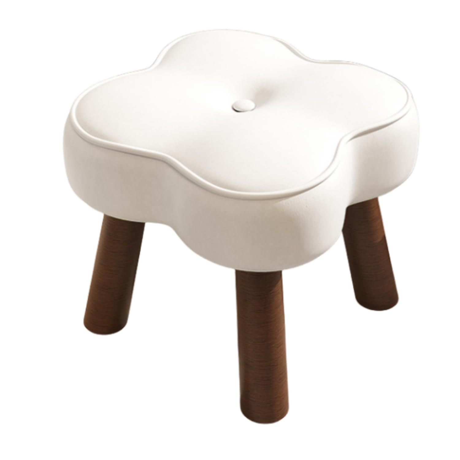 スツール アンティーク おしゃれ 椅子 布 クッション 木製 オットマン