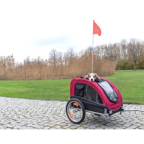 TRIXIE Dog Bike Trailer for Small to Medium Dogs, Pet Trailer, Air