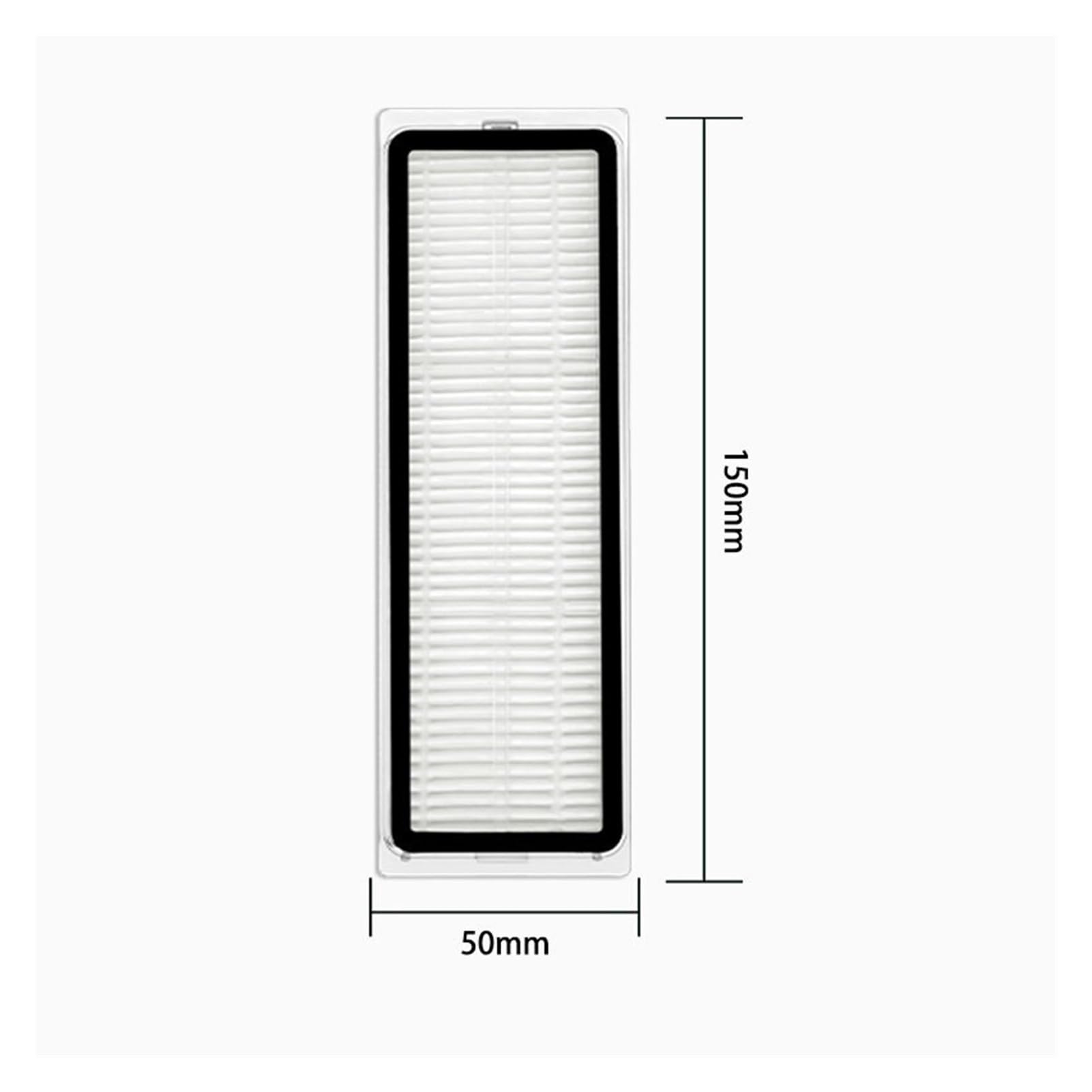 Compatible con BOT L10s Ultra / L10s Pro Accesorios Cepillo Lateral Principal Filtro HEPA Paño de fregona Bolsa for Polvo Repuestos de Robot(Combination Pack 4)