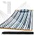 SZHLUX Outdoor Quilted Fabric Hammock with Spreader Bars and Detachable Pillow and Chains,Outdoor Patio Backyard Poolside, 450 LBS Weight Capacity, Catalina Beach