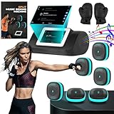 Boxmaschine - Intelligentes Wandstanzgerät mit Datenverfolgung, 10 Modi, Geschwindigkeit einstellbar, ideal für Workouts, inklusive Handschuhe