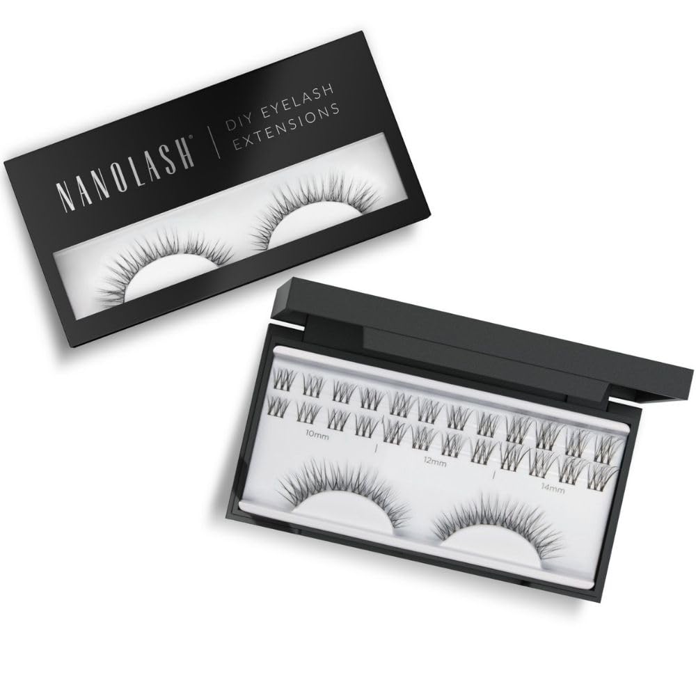 Nanolash DIY Eyelash Extensions 36 pcs, cluster lashes DIY