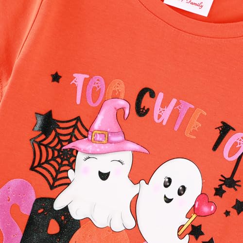 HH Family Halloween Shirts for Girls Boys and Kids Ghost Witch and Pumpkin Shirt2