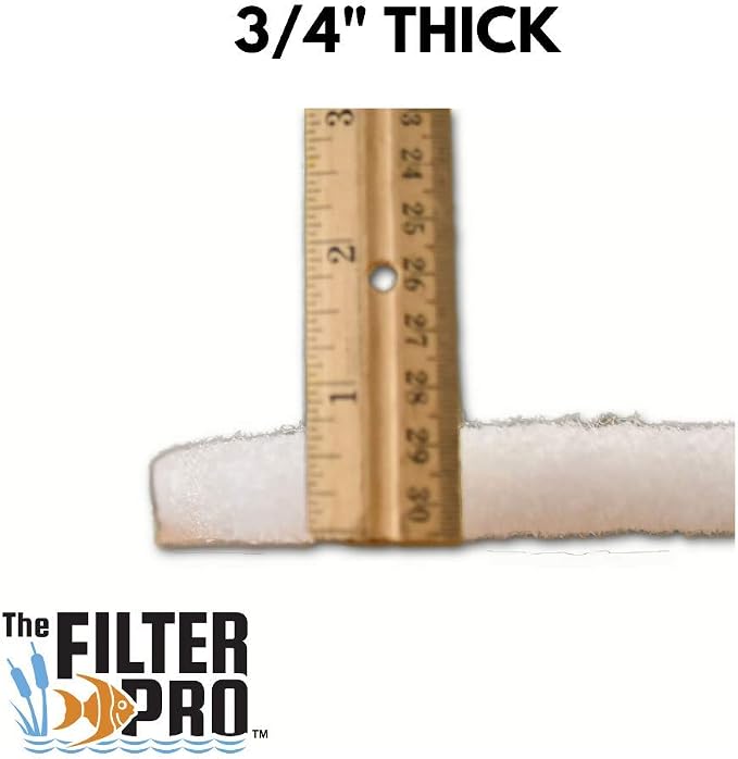 Filtro White Floss 3/4 pulg x 36 x 120 pulg Rollo para Acuarios miniatura 3