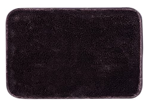 Image of Pano Microfiber Anti Slip Bathmat Set with Contour, Soft & Super Absorbent Mats for Shower, Washable, Non-Slip & Quick-Drying Mats for Home, Office, Pack of 2 (Brown, 50X75 Cm & 50X50 Cm)