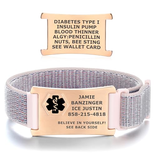Divoti Custom Engraved Medical Alert ID Bracelet – Dual-Sided Wristband, Stainless Steel – Durable & Rust Free – Adjustable & Trim-to-Fit – Emergency Medical Info Band for Men & Women