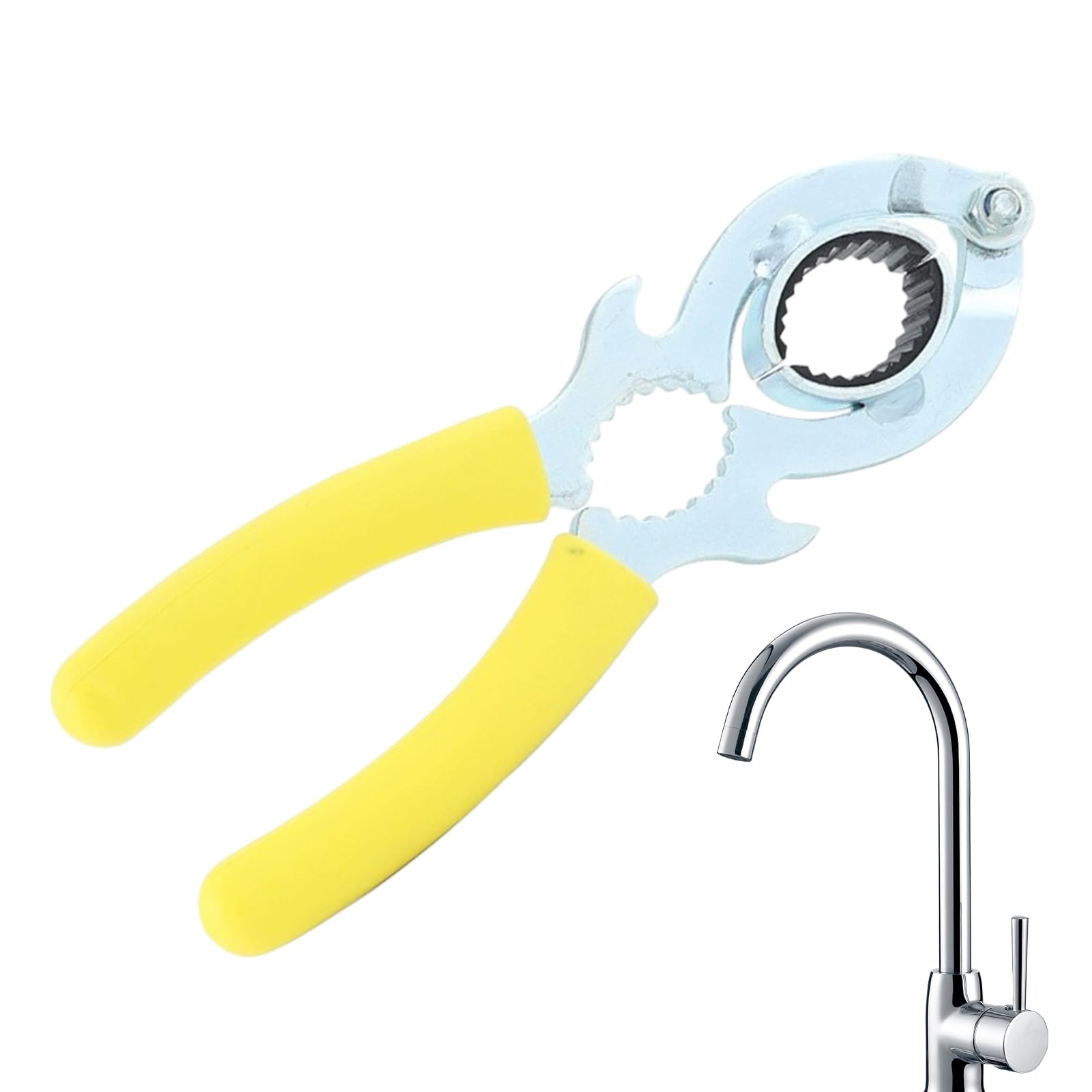 Povanjer Faucet Aerator Removal Tool,Carbon Steel Aerator Wrench - Foamer Wrench, Sink Aerator Tool, Faucet Installing Tool for 21.5-27mm Faucet Aerator