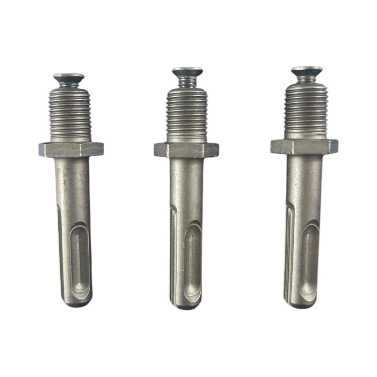 Jon Bhandari Tools 3pc SDS Plus Adapter 1/2” x 20UNF (12.5mm) | SDS+ Drill Chuck Converter for Rotary Hammer Drill | Heavy Duty SDS Plus to Threaded Adapter | Impact Drill Bit Converter Tool-image-9