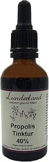 Lunderland Propolis Tinktur | 50 ml | Einzelfuttermittel & Pflegemittel für Hunde | Alkoholische Basis
