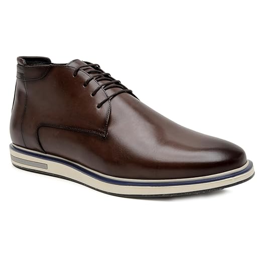 Turunelli Calçados Bota Masculina Solado Bicolor Málaga, Coturno em Couro Naturalle, Forro em Couro, Solado Micro Expandido, Cadarço Encerado, Casual Elegante, Numeração 37-43
