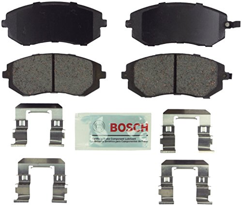 BOSCH BE929H Blue Ceramic Disc Brake Pad Set With Hardware - Compatible With Select Saab 9-2X; Subaru Baja, Forester, Impreza, Legacy, Outback, WRX; FRONT