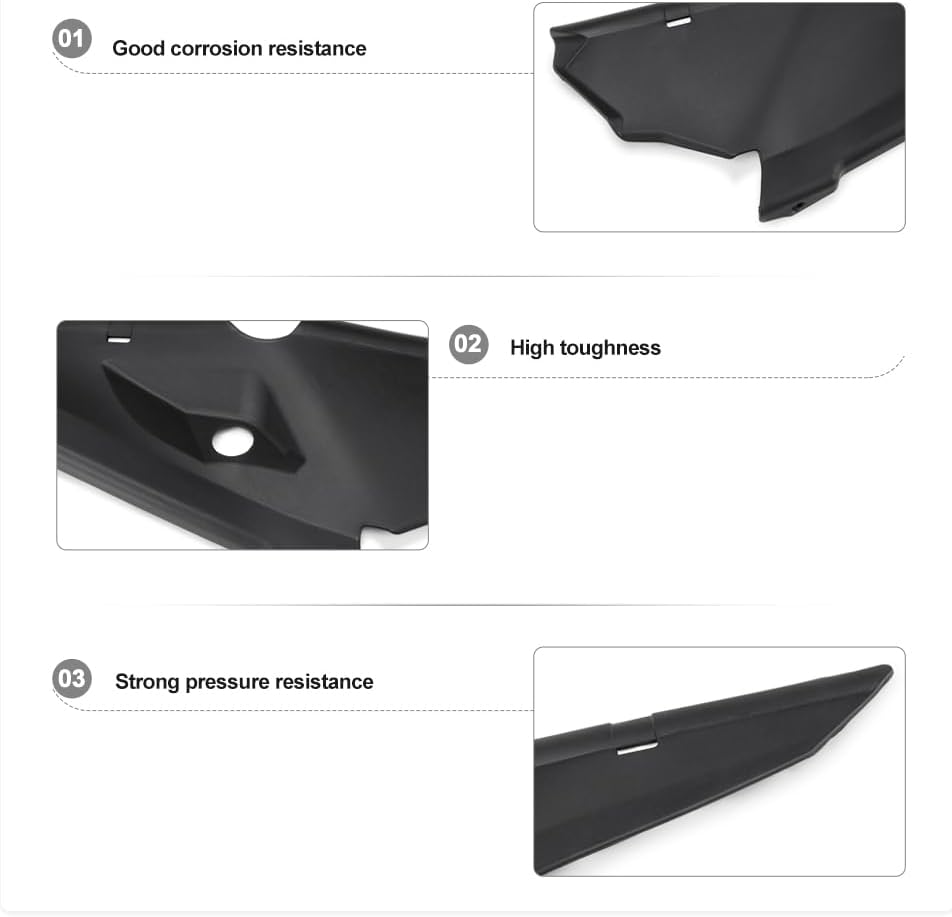 Side Panel Cowl Fairing for BMW F 750GS F800GS F 800 GS F850 GS ADV Adventure F900 GS ADV Frame Cowl Trim Cover Panel Motocycle Accessories (Black)
