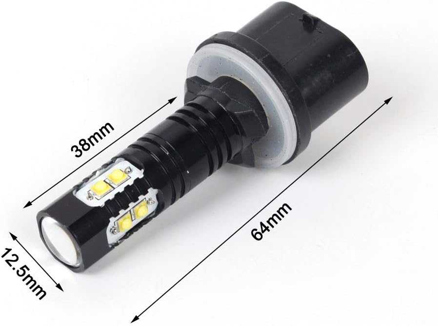 JDM ASTAR Bright White Max 50W High Power 880 LED Fog Light Bulbs