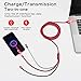 Multi Charging Cable 10Ft 2Pack Multi Fast Charger Cable Braided Universal 3 in 1 Multi Charging Cord Long Multi USB Cable Adapter IP/Type C/Micro USB Port for Cell Phones/Tablets/Samsung Galaxy/More