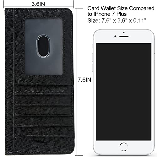 Arrizo Women's Credit Card Wallet Slim Long Card Wallet Holder With Zipper Pocket For Cash, Coin, Receipt, Id Card #TOP4