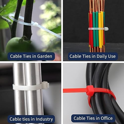 Image of XINGO 1000 PCS Black Zip Ties 12 Inch, 60 LBS Tensile Strength, Self-Locking Nylon Plastic Nylon PA66 Wire Ties for Indoor and Outdoor Use