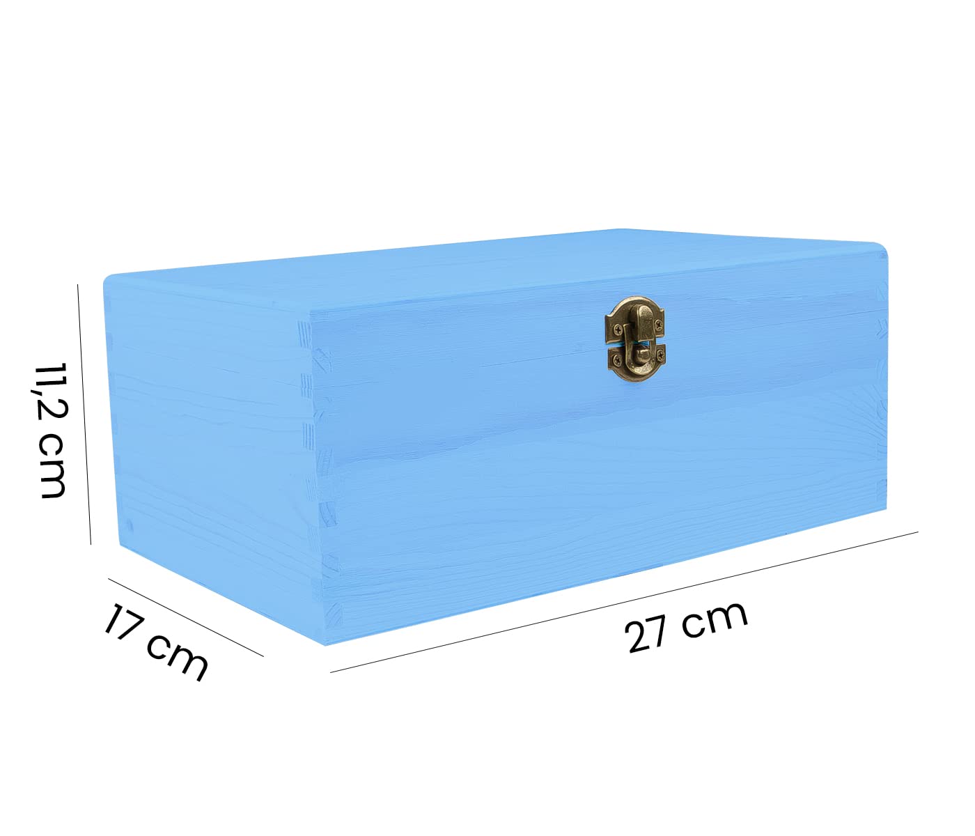 Holzbox mit Deckel Hellblau – Aufbewahrungsbox – Hellblaue Holzkiste zur Aufbewahrung & Dekoration – Holz-Kiste mit Deckel, Deko & Haushalt – Deko Box aus Holz vielseitig nutzbar (8-er Set)