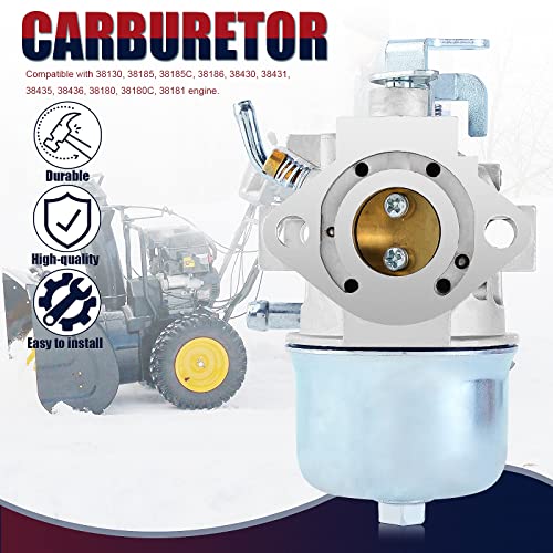 QAZAKY Carburetor Replacement for Toro CCR2000 CCR3000 Snowblower Snowthrower 38130 38185 38185C 38186 38430 38431 38435 38436 38180 38180C 38181 957935 814690 810420 20746C Mikuni 13200-906B0 Suzuki - Image 4