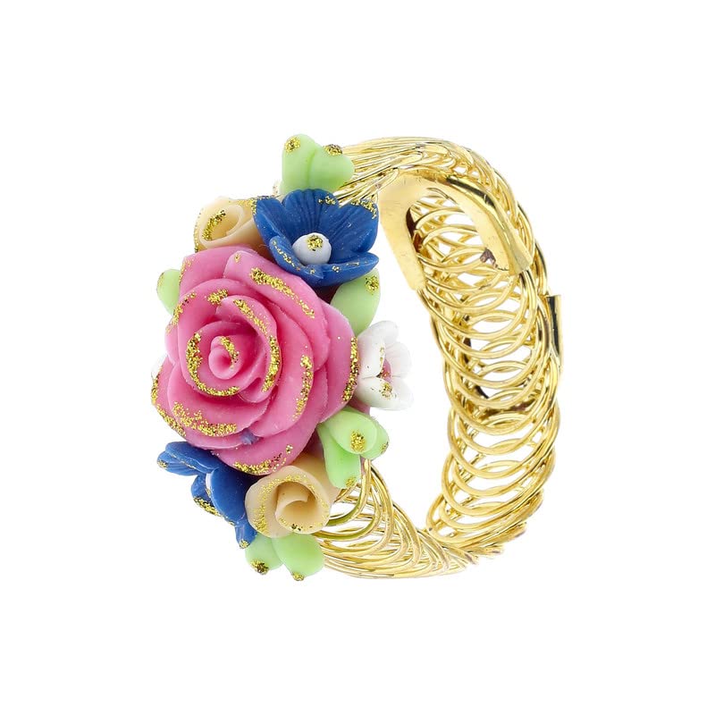 YOU & YOURS KADDA/BANGLE Handmade Artificial Flower Jewellery for Women/Girls - Image 2 thumbnail