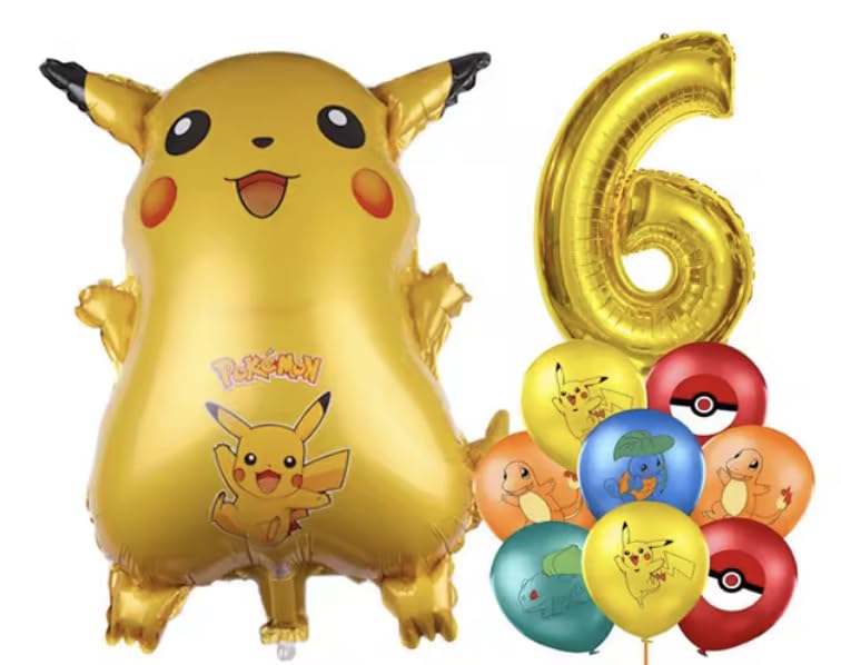 Pokémon Ballons numériques | 15 ans et plus | Pikachu | Six