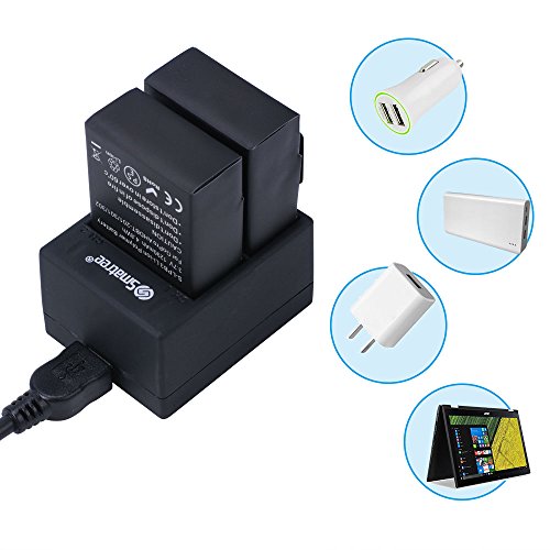 Smatree Rechargeable Battery And Dual Charger Compatible For Gopro Hero3+ / Hero 3 Camera, Long Battery Life, 1290Mah #TOP1