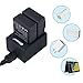 Smatree Battery Compatible for GoPro Hero3+ / Hero 3 Camera, Long Battery Life, 1290mAh Rechargeable, Dual Charger