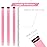 RINBOOOL Colored Hair Extensions Clip in, Light Pink 10 Pieces 22 Inch, for Kids Girls Women Play Highlights, Synthetic