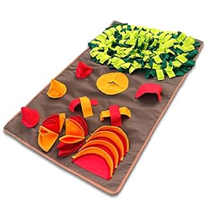 LUCON Schn&uuml;ffelteppich f&uuml;r Hunde & Katzen 11 spannende Elemente mit PAWerful3 Robustes Intelligenzspielzeug XXL 100x60cm Spielzeug f&uuml;r alle Rassen Geschenkidee bunt