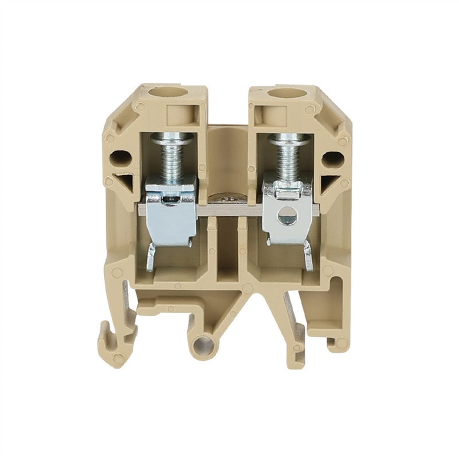 10 Uds SAK10EN conexión de Tornillo Universal alimentación SAK10 10 mm² Cable Conector eléctrico Bloque de terminales de Carril DIN SAK 10EN (Color : Blue)