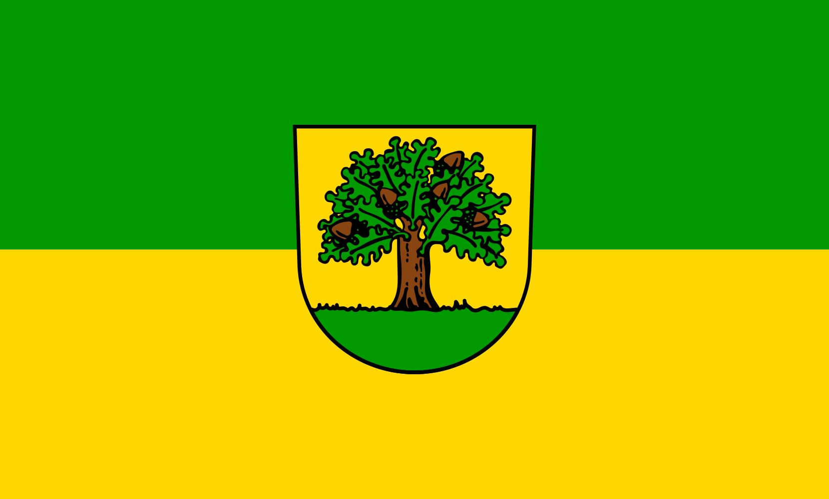 Drapeau Schönaich grand format paysage 1.35m² pour mât extérieur