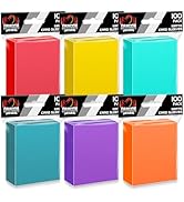 600 Count Card Sleeves Toploaders for Trading Cards, 6 Colors Soft Baseball Card Sleeve for Stand...