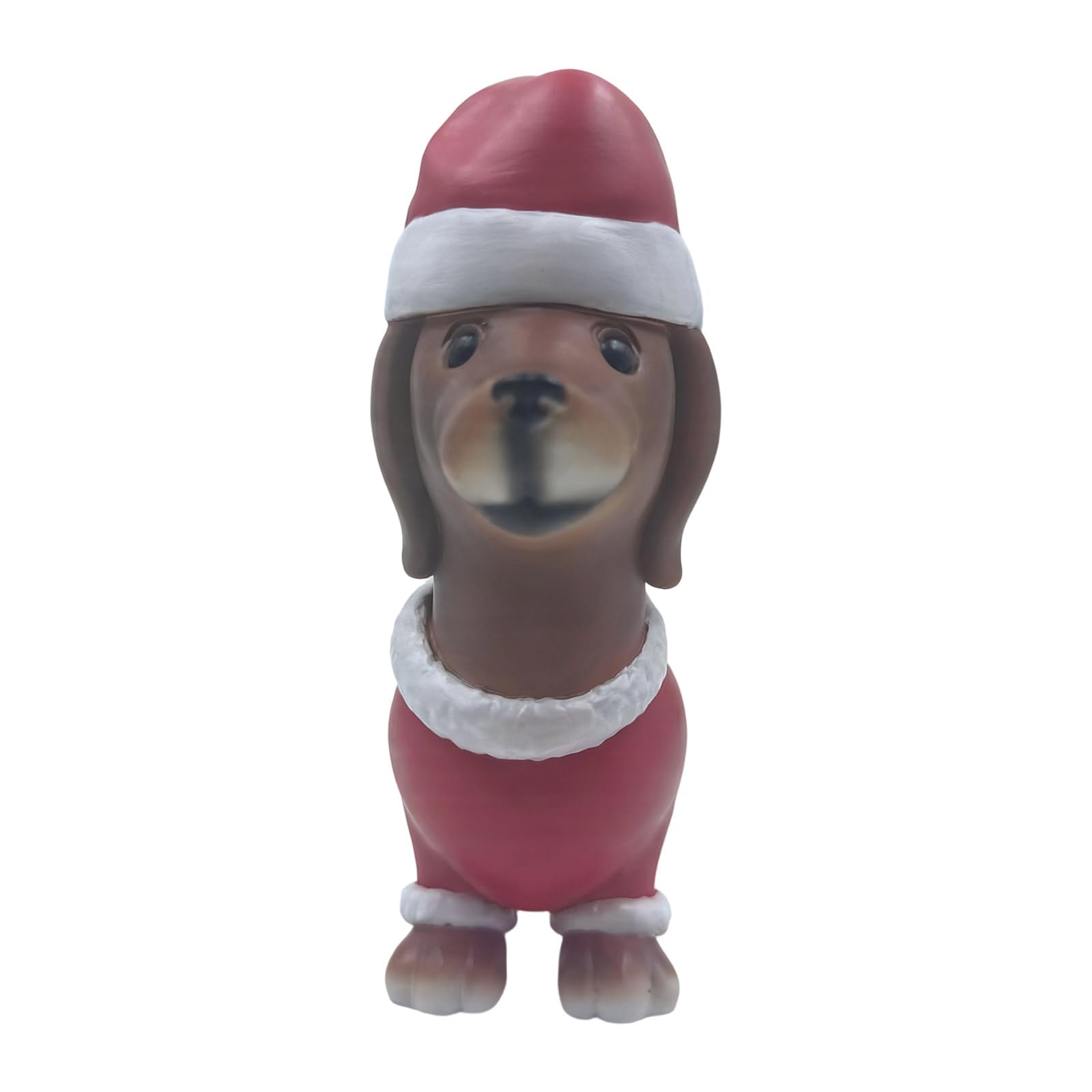 Snorvixre Festival Handcrafted Resin Long-Legged Sculpture Christmas Home Decors Indoor Outdoors Table Centerpieces Christmas Dog Figurine Long Legged Dog Statue