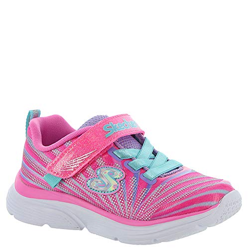 Skechers Wavy Lites-Sweet Sprinter 81377N Girls' Infant-Toddler Sneaker 6 M US Toddler Pink-Multi