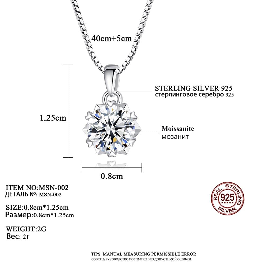 Collana con Ciondolo Piccolo Cuore Veri Gioielli in Argento Sterling 925 per Donne Che sposano kolye