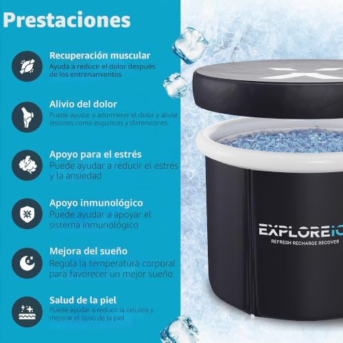 Bañera de hielo para atletas Explore modelo mejorado tamaño extra grande 4