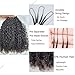 Knotless Pre Separated Crochet Human Hair Extensions Afro Kinky Curly Mongolian Virgin Braiding Hair Invisible Pre Looped Feather Braids Bundles For Black Women Walnut Hair 20inch 120g