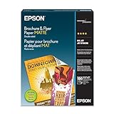 Epson Brochure and Flyer Paper Matte Double-Sided (S042384) 8.5' x 11'
