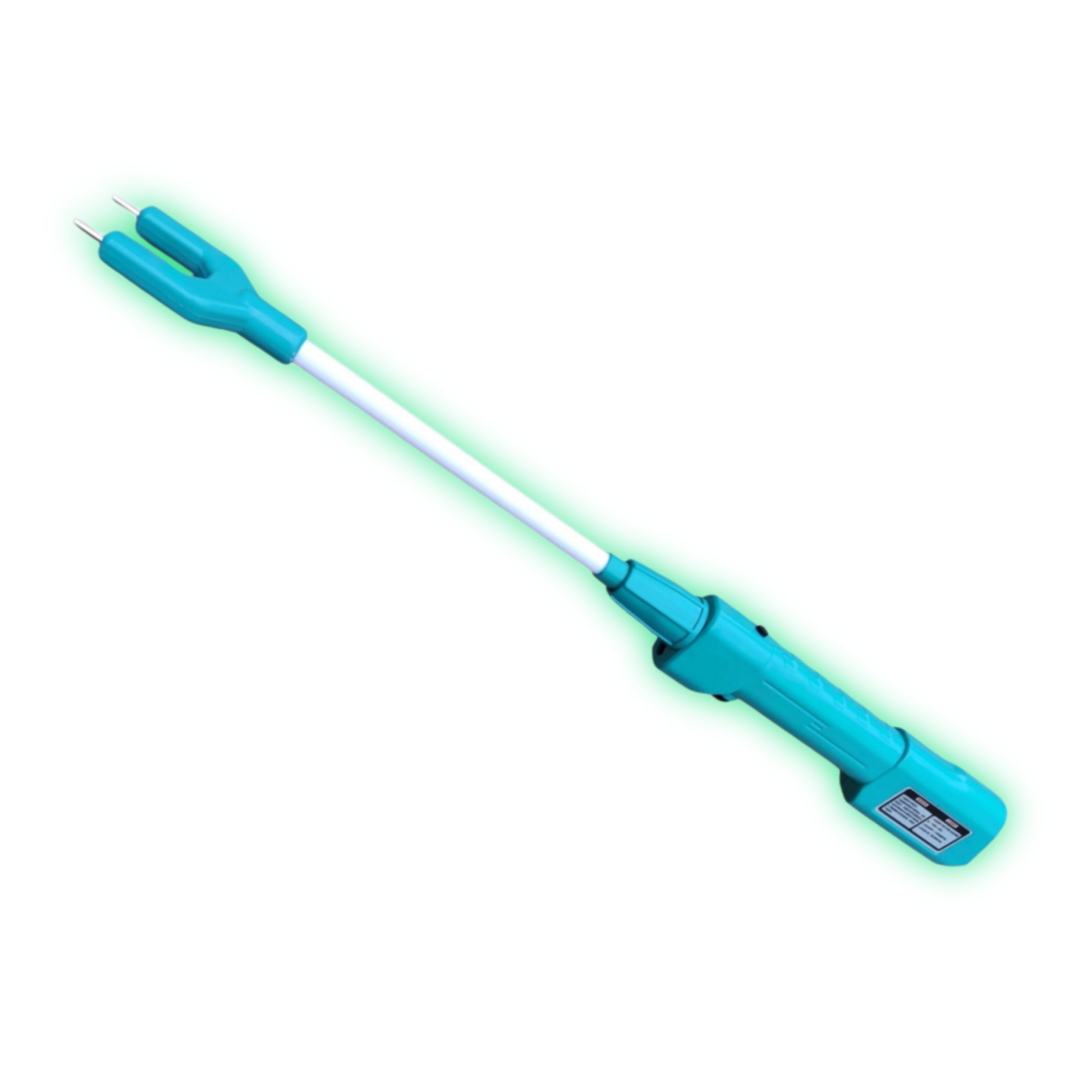 Palo de ganado para ganado, vaca, perro, cerdo, cabra, impermeable, con luz LED, bastón eléctrico recargable