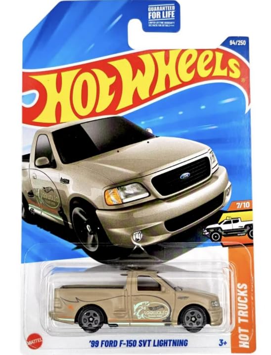 Amazon.com: Hot Wheels '99 Ford F-150 SVT Lightning [Tan] Hot