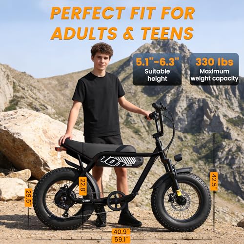 ESKUTE V100 Electric Bike for Adults, Electric Dirt Bike