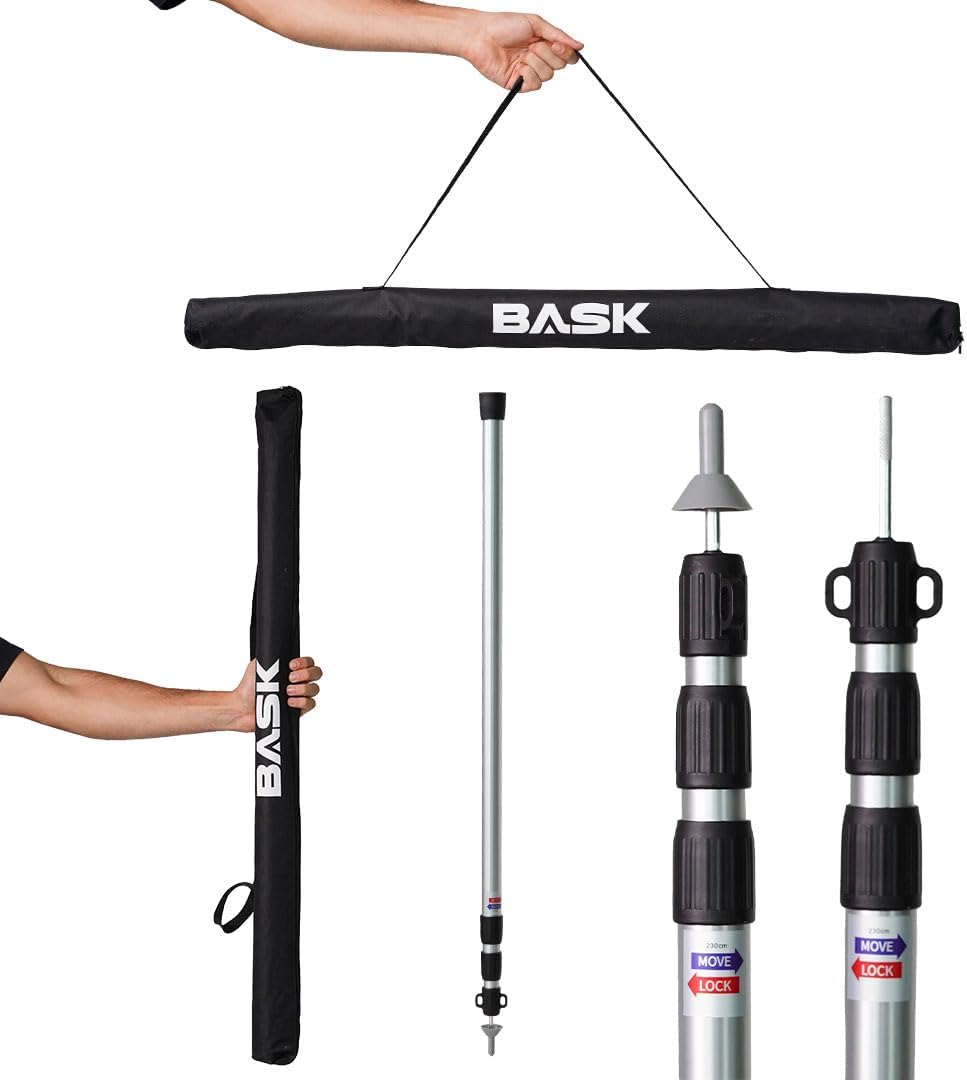 Varetas para Barraca Suporte Portátil Ultraleve Bask – Fabricadas em Liga de Alumínio 6061, Resistentes e Duráveis, Ideais para Acampamentos, Leves e Fáceis de Transportar, Garantem Estabilidade Varetas para Barraca Suporte Portátil Ultraleve Bask – Fabricadas em Liga de Alumínio 6061, Resistentes e Duráveis, Ideais para Acampamentos, Leves e Fáceis de Transportar, Garantem Estabilidade