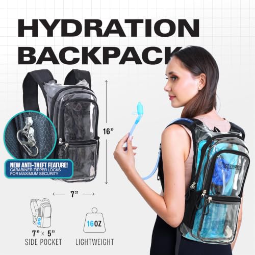Image of Sojourner Hydration Pack, Hydration Backpack - Water Backpack with 2l Hydration Bladder, Festival Essential - Rave Hydration Pack Hydropack Hydro for Hiking, Running, Biking, Festival Gear